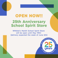 Click here to make a purchase from the 25th Anniversary MarkIt School Spirit Store