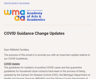 January 13, 2022 COVID guidance change
